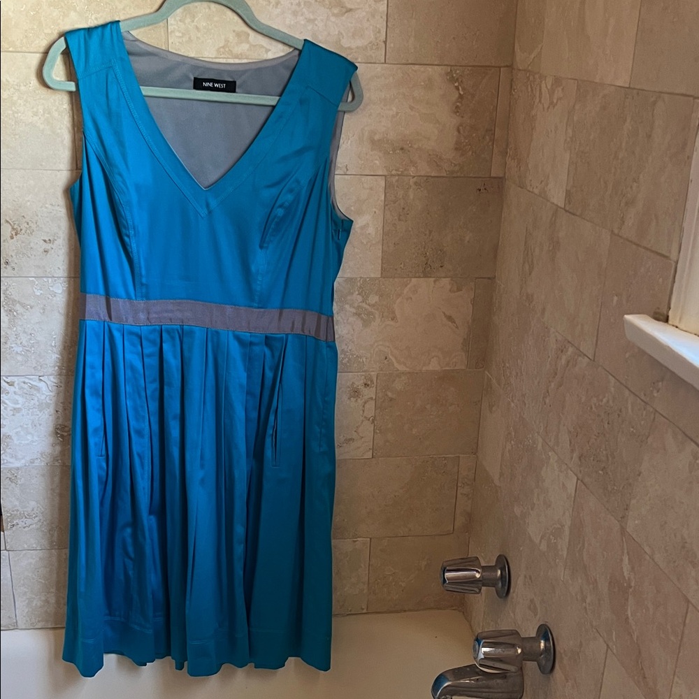 Nine West Turqouise Dress size 10